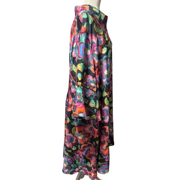 Johnny Was Workshop Calanthe Tiered Flounce Dress – 100% Silk – Size 3X - Picture 4 of 7